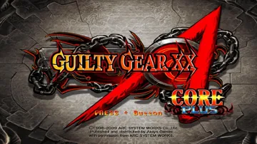 Guilty Gear XX Accent Core screen shot title